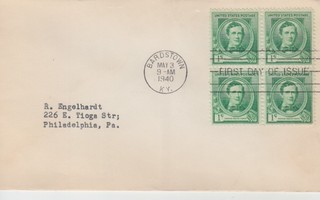 USA FDC 1940 famous composers