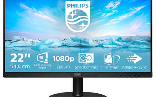 Philips V Line 221V8/00 tietokoneen litteä näyttö 54,6 cm 