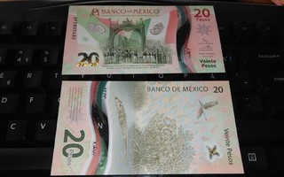 Meksiko Mexico 20 Pesos 2021 Polymer UNC