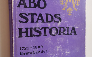 Oscar Nikula : Åbo stads historia 1721-1809 : första bandet