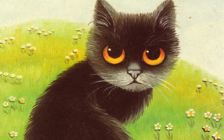Anna Hollerer - Musta kissa vihreällä niityllä