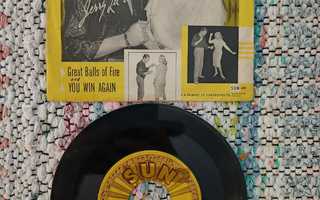AUCTION Jerry Lee Lewis - Great Balls Of Fire SUN 281 (PS)