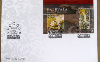 FDC-26.32004 Kalevala Bl.34 ( lape 3.00e) (110)