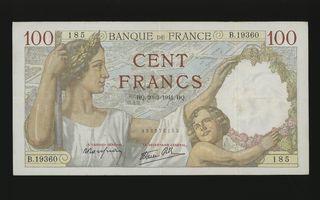 Ranska 100 Francs 20.02.1941, P94 VF