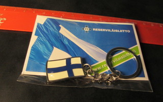 SUOMI lippu avaimenperä Reserviläisliitto