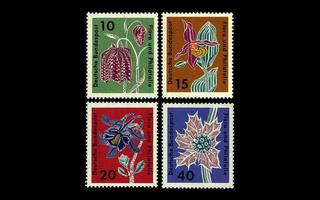 Saksa 392-5 ** Postimerkkinäyttely kukka ja filatelia (1963