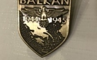 Saksa mitali merkki Wermacht SS Balkan 1944 1945