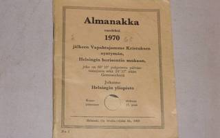 huuda syntymävuotesi almanakka 1970