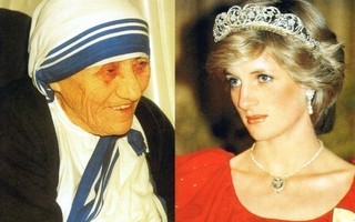 Postikortti, Walesin prinsessa Diana ja äiti Teresa