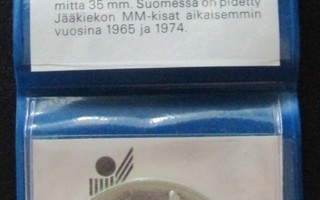 Hopeinen juhlaraha 50 markkaa jääkiekon mm 1982