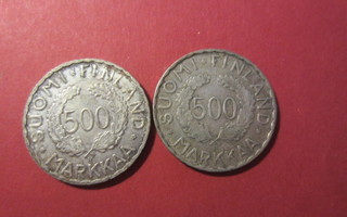 Juhlarahat 500 markkaa 1952