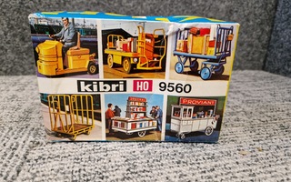Vintage Kibri H0 Gauge B-9560 Station Platform Trucks & Vend
