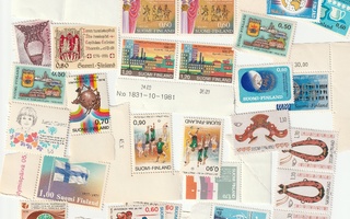 Käyttämättömät  vanhat  postimerkit  SUOMI 70 -luku