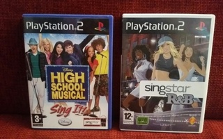 Playstation 2 - pelit Singstar R&B / High School musical