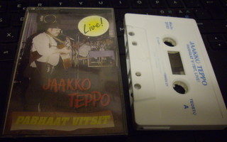 C-kasetti :  Jaakko Teppo : PARHAAT VITSIT LIVE ! ( 1993 )