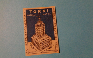 TT-etiketti Hotelli Torni, Helsinki
