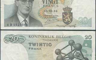 Belgia 20 Francs 1964 (P-138) 4B 1323980