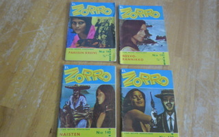 El Zorro-lehtiä;  vuodelta 1970 ( 4 kpl)