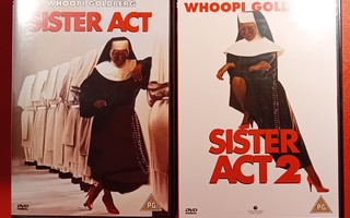 (SL) 2 DVD) Sister Act - Nunnia ja konnia 1 & ja 2