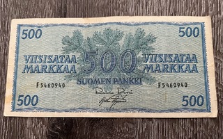 500 markan seteli 1956