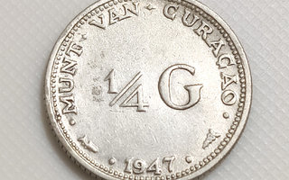 Curacao 1/4 Gulden 1947, Hopeakolikko