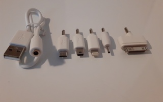 Puhelimen USB -latausjohtosetti (viisi eril. pistoketta)