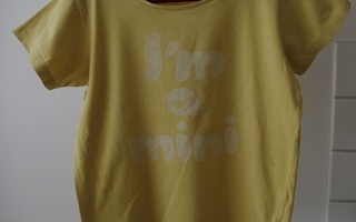 Mini Rodini keltainen I'm mini t-paita 116 - 122