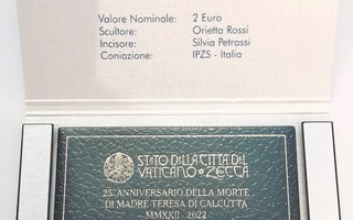Vatikaani 2€ 2022 Unc