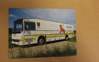 Hieno värikortti Siilinjärven kirjastoauto 1988