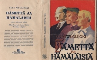 Wuolijoki: Hämettä ja hämäläisiä, Suomen kirja 1945, skp, K3