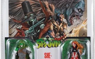 SPAWN COMIC BOOK 2 FIG SHE-SPAWN, CURSE	(15 775)	2 figure +c