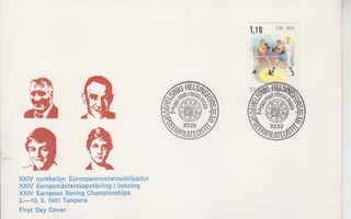 FDC 1981 Nyrkkeilyn MM.