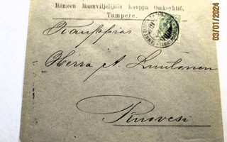 1897 Tampere Hämeen Maanviljelijäin kauppa painotuote