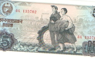 Pohjois-Korea 5 won 1978