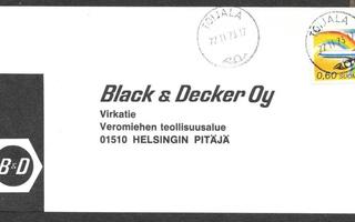 Postilähetys - Lentoliik.50v (LAPE 737) Toijala 22.11.1973