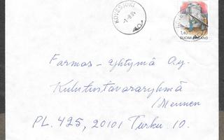 Postilähetys -  Työ ja taito (LAPE 940) Kovesjoki 1.8.1984