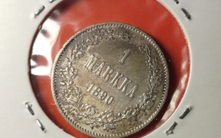 Suomi : 1 markka hopeaa v.1890