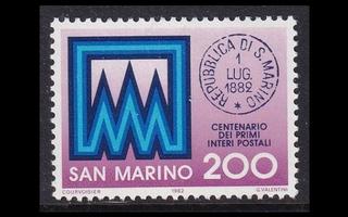 San Marino 1248 ** Postileima 100v (1982)