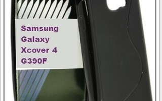 Samsung Xcover 4 - Musta geelikuori & suojakalvo #23286