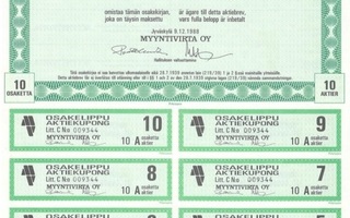 1988 Myyntivirta Oy, Jyväskylä osakekirja