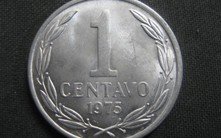 Chile  1 centavo  1975  KM# 203  Alumiini