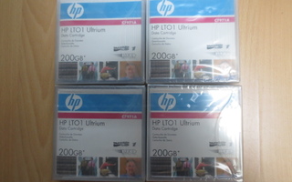 HP LTO1 ultrium kasetteja 4 kpl