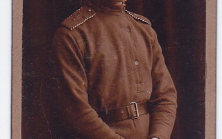 VANHA CDV Valokuva Venäjän Sotilas 1917 Kotka