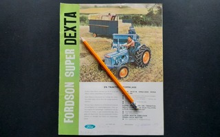 Fordson Super Dexta traktorin esite 60-luku