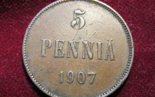 5 penniä 1907