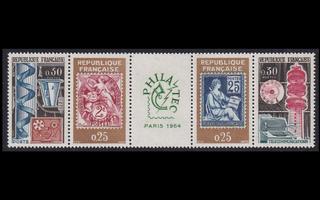 Ranska 1467-70fs ** Postimerkkinäyttely (1964)