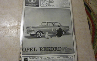 Opel Rekord -62 mainos