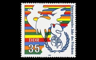 DDR 3036 ** Kansainvälinen rauhan vuosi (1986)