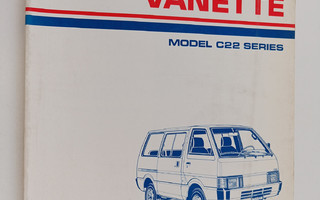 Nissan Vanette : Model C22 series - Service manual