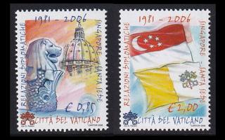 Vatikaani 1569-70 ** Singaporen diplomaattisuhteet 25v (2006